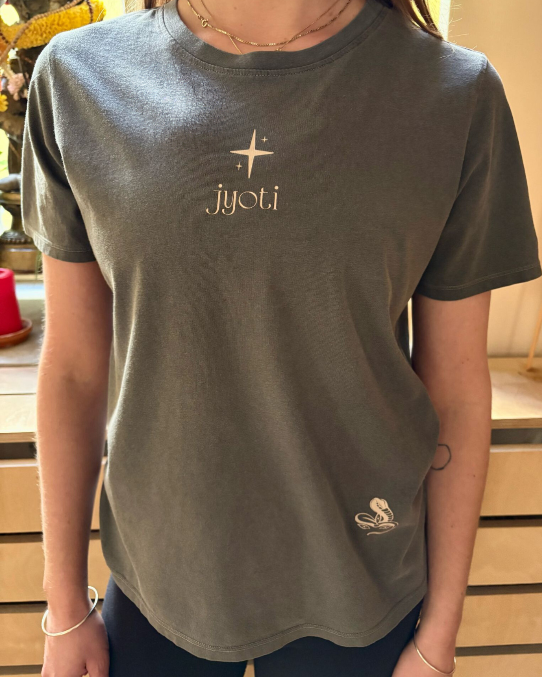 Light on Tribe Tour T-Shirt - Womens Charcoal