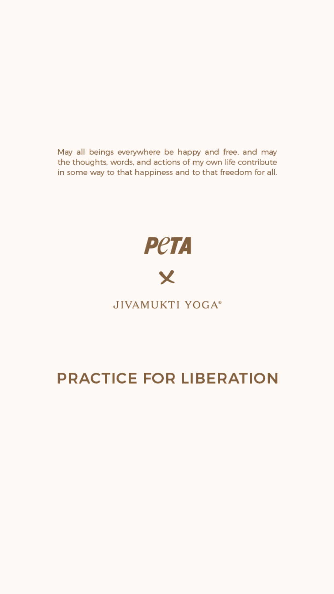 PETA x Jivamukti T-Shirt ROAM