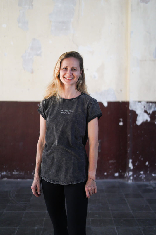 Jivamukti Acid Washed Women's T-Shirt