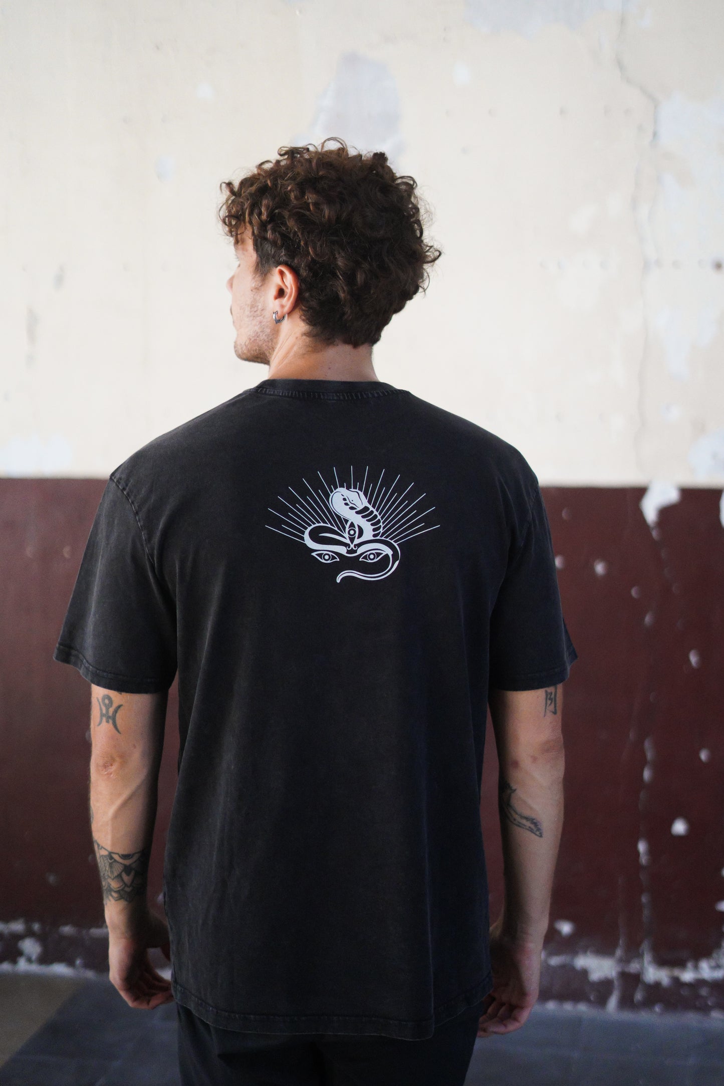 Jivamukti Unisex Acid Washed Oversized T-Shirt