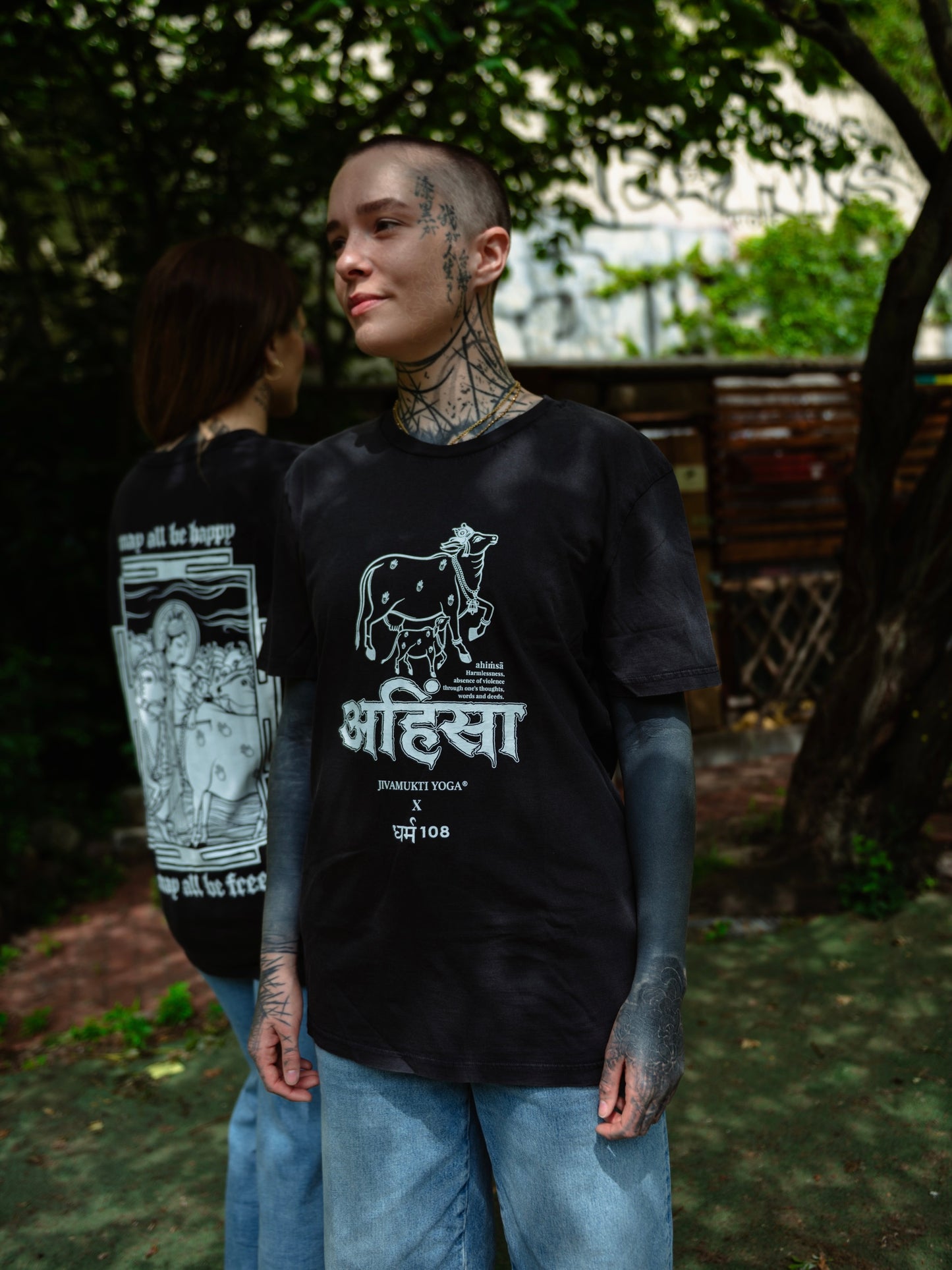 JIVAMUKTI YOGA x DHARMA108 "Ahimsa" white