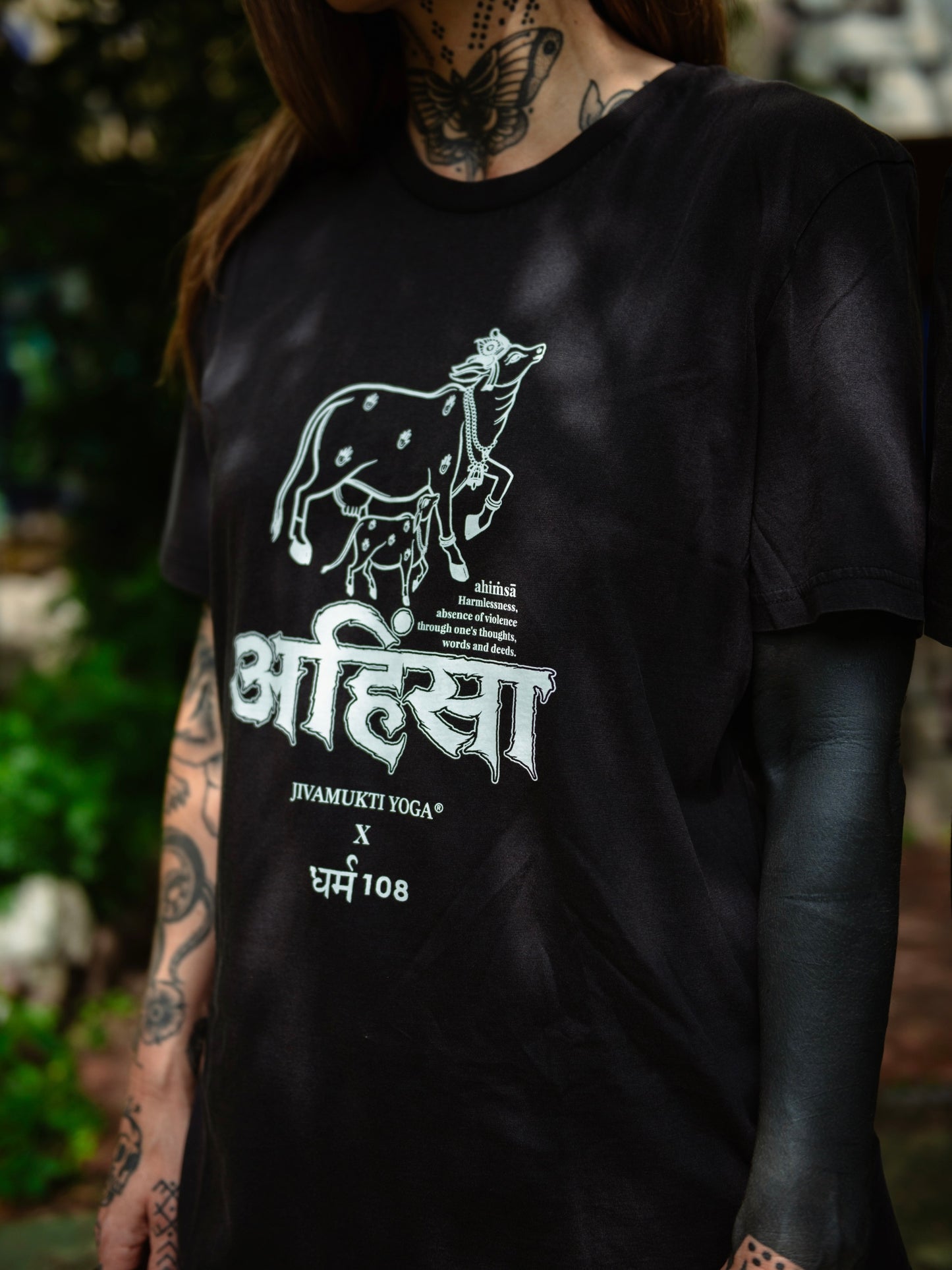 JIVAMUKTI YOGA x DHARMA108 "Ahimsa" white