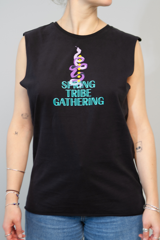 Spring Tribe Tank Top - Black