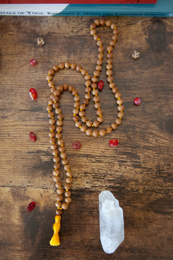 Sandalwood Mala Small Beads
