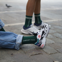Jivamukti Socks Green/White