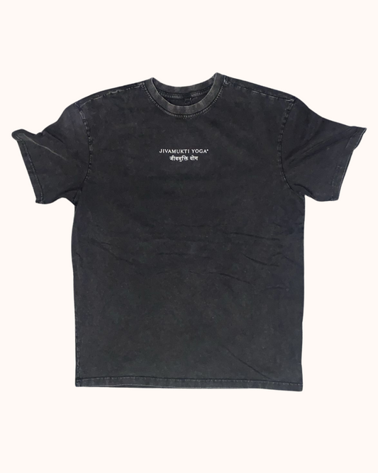 Jivamukti Unisex Acid Washed Oversized T-Shirt