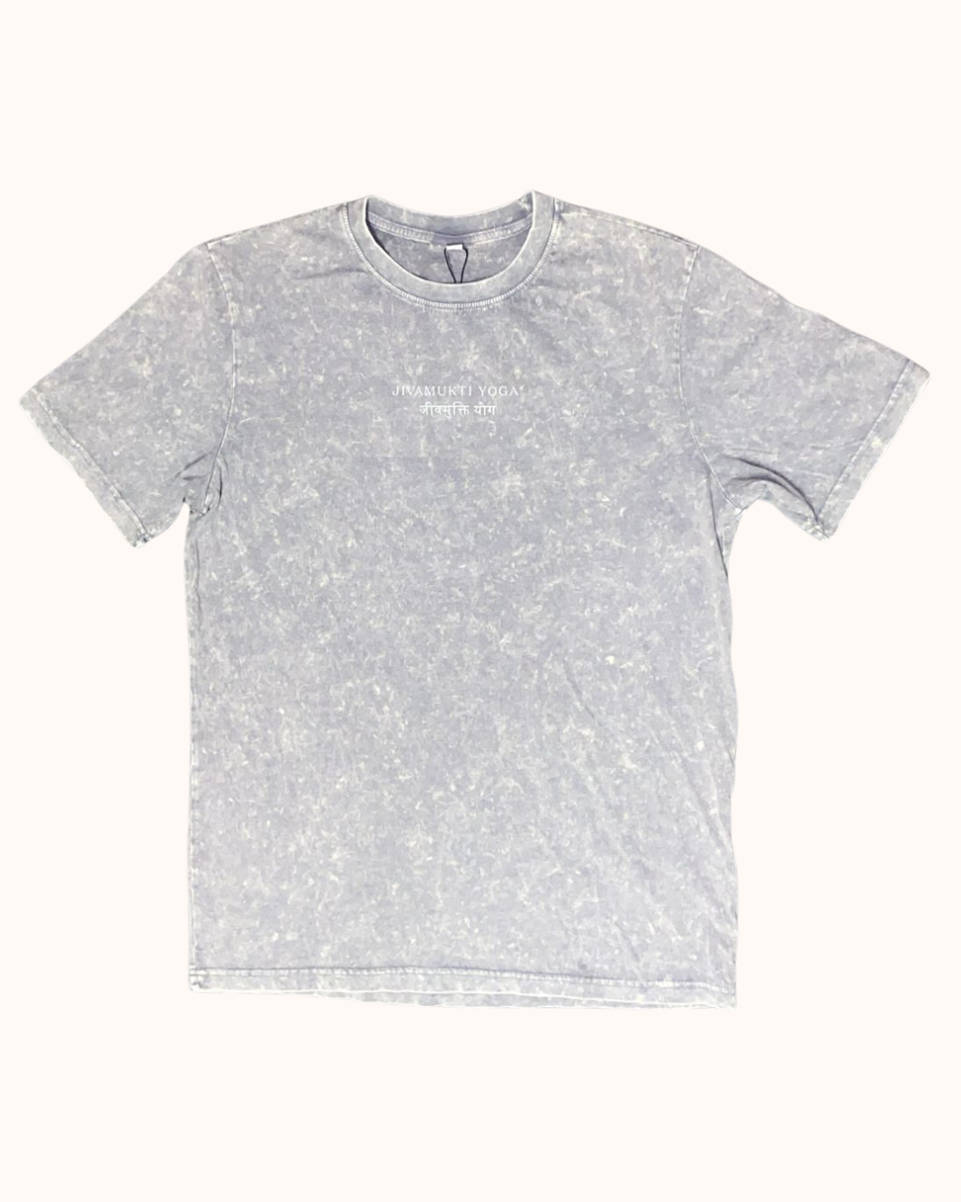Jivamukti Unisex Acid Washed Oversized T-Shirt (Grey)