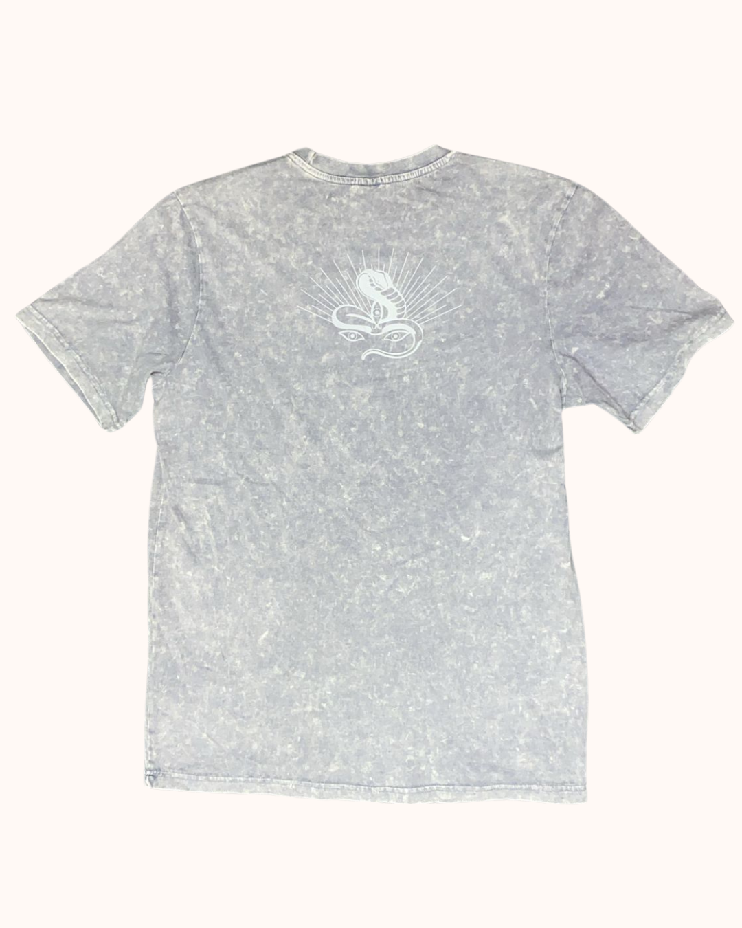 Jivamukti Unisex Acid Washed Oversized T-Shirt (Grey)