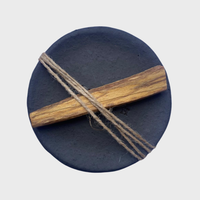 Palo Santo Plate Extra Dark Stoneware