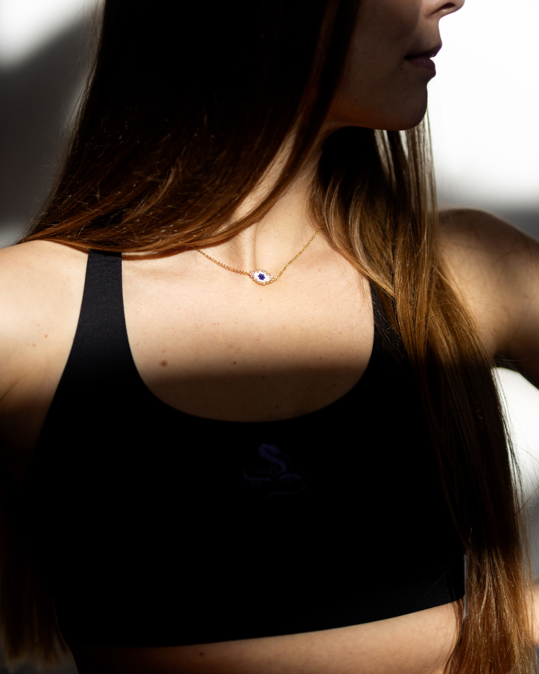 Jivamukti Yoga x Corazón Third Eye Necklace Gold