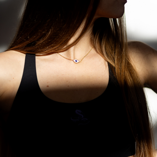 Jivamukti Yoga x Corazón Third Eye Necklace Gold