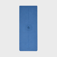 The Jivamukti Yoga Close-To-Perfect Travel Mat Blue