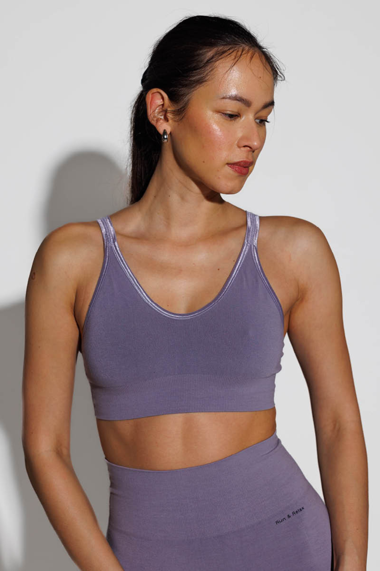 Run & Relax Leyla Bamboo Bra - Calm Purple