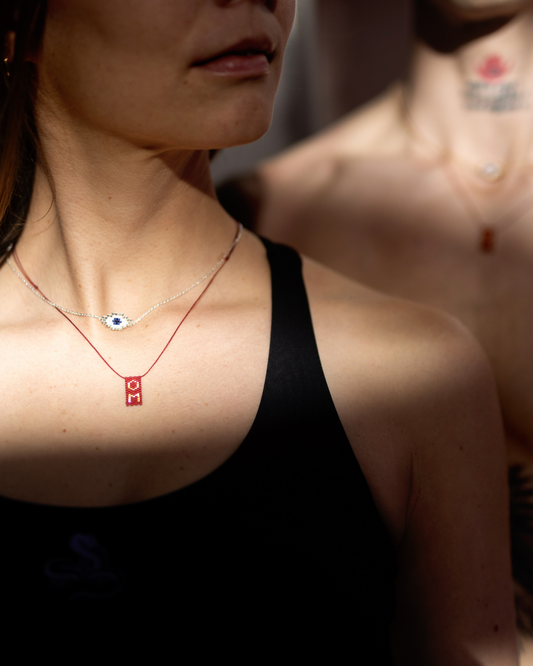 Jivamukti Yoga x Corazón Third Eye Necklace Silver