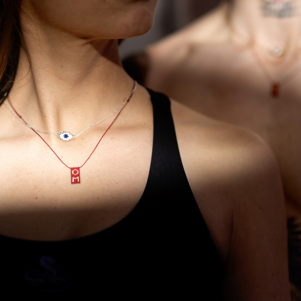 Jivamukti Yoga x Corazón Third Eye Necklace Silver