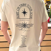 Light on Tribe Tour T-Shirt Women Silver Birch