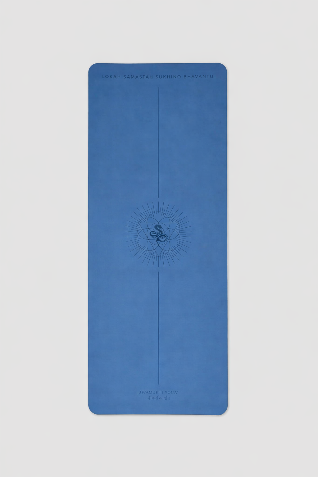 The Jivamukti Yoga Close-To-Perfect Travel Mat Blue
