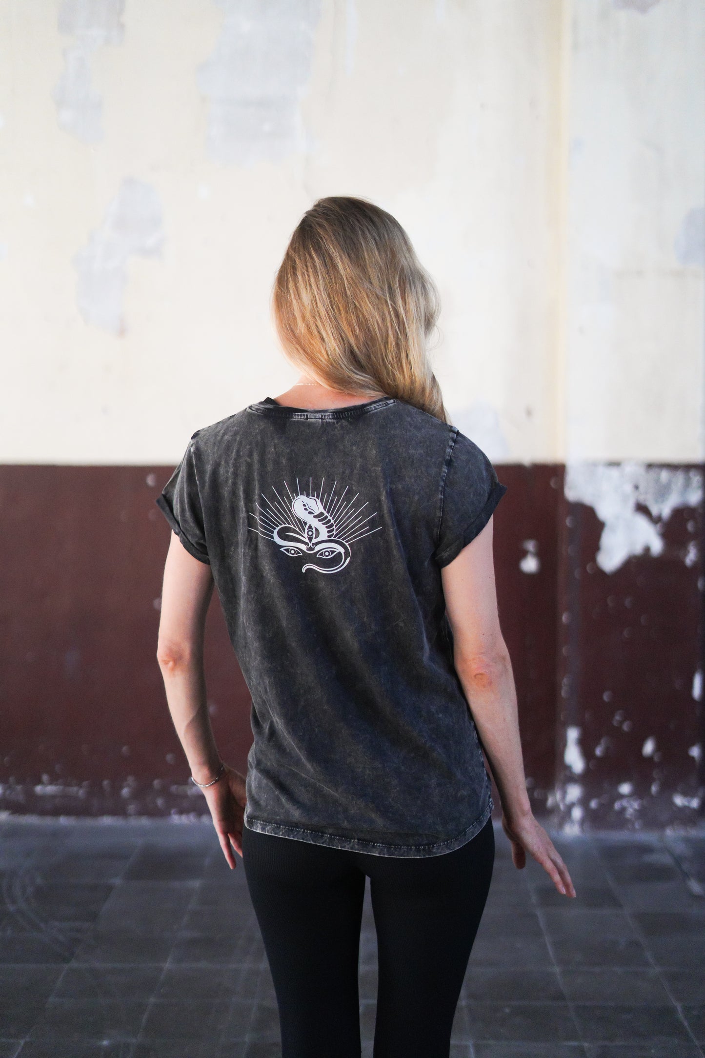 Jivamukti Acid Washed Women's T-Shirt