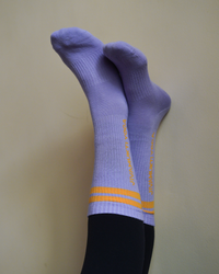 Jivamukti Socks Lilac/Orange