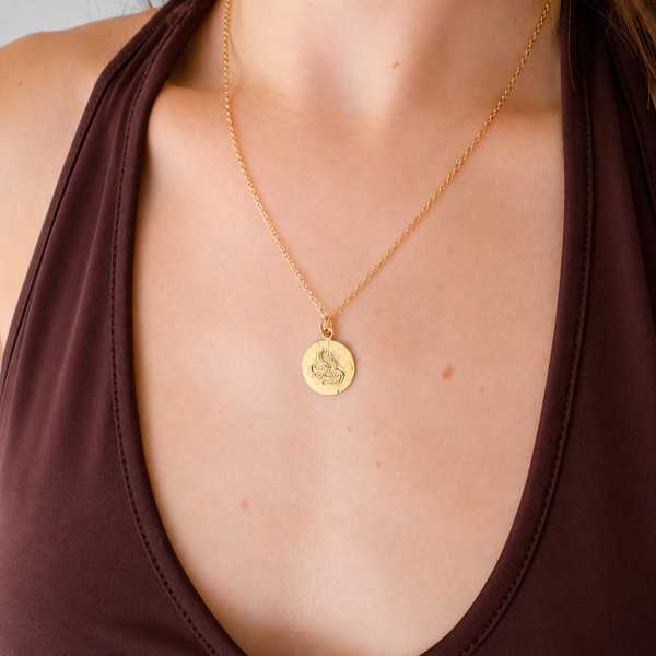 Jivamukti Yoga x Julia Zimmermann Necklace I Signet Pendant Gold/Silver