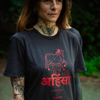 JIVAMUKTI YOGA x DHARMA108 "Ahimsa" Dark red