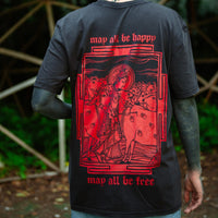 JIVAMUKTI YOGA x DHARMA108 "Ahimsa" Dark red